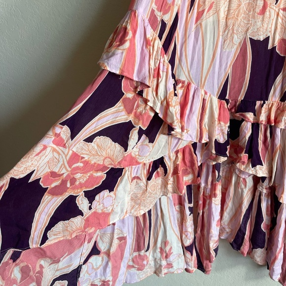 Free People Bring Back The Summer Asymmetrical Maxi Skirt Size 4 - Picture 4 of 8